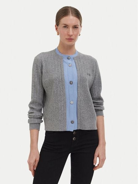 Liu Jo Kardigan WF6108 MA88R Szary Regular Fit. Szare kardigany Liu Jo, s, bez wzorów, z wełny. Za 819.99 zł.