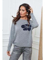 So Cachemire Sweter "Lambi" w kolorze szarym rozmiar: S. Szare swetry So Cachemire, s, bez wzorów, z kaszmiru, bez ramiączek. Za 209.82 zł.