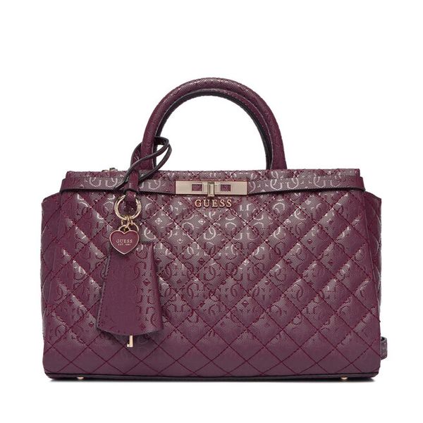 Torebka Guess. Fioletowe torebki klasyczne Guess, z aplikacjami, bez dodatków. Za 529.99 zł.