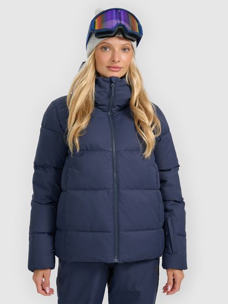 4F Kurtka narciarska membrana 5000 damska - granatowa L. Niebieskie kurtki narciarskie 4f, l, bez wzorów, bez kaptura, narciarskie. Za 499.99 zł.