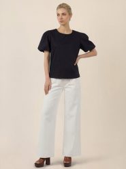 APART Dżinsy - Relaxed fit - w kolorze kremowym rozmiar: 40. Brązowe jeansy Apart, z aplikacjami, z podwyższonym stanem. Za 250.45 zł.
