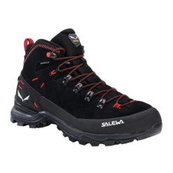 Damskie buty trekkingowe Salewa Mate. Czarne trekkingi Salewa, z gumy, trekkingowe. Za 773.00 zł.