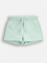 Coccodrillo Szorty dresowe w kolorze miętowym rozmiar: 140. Zielone szorty COCCODRILLO, bez wzorów, z bawełny. Za 34.99 zł.