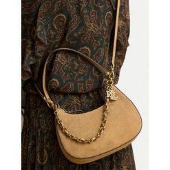 Torebka LAUREN RALPH LAUREN. Brązowe torebki klasyczne Lauren Ralph Lauren, bez wzorów, bez dodatków. Za 1,599.00 zł.