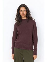 Soyaconcept Sweter "Kanita" w kolorze ciemnobrązowym rozmiar: XL. Brązowe swetry Soyaconcept, xl, bez wzorów, bez ramiączek. Za 219.95 zł.