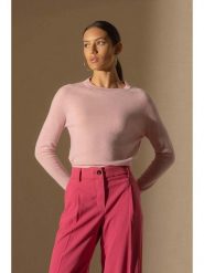 Perfect Cashmere Kaszmirowy sweter "Whitney" w kolorze jasnoróżowym rozmiar: S. Różowe swetry Perfect Cashmere, s, bez wzorów, z kaszmiru, bez ramiączek. Za 278.45 zł.