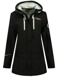 Geographical Norway Kurtka softshellowa "Tocean" w kolorze czarnym rozmiar: S. Czarne kurtki sportowe Geographical Norway, s, bez wzorów, bez kaptura, outdoorowe. Za 136.45 zł.