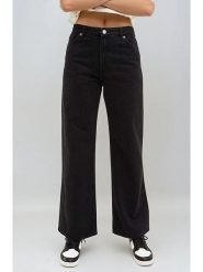 Monki Dżinsy - Comfort fit - w kolorze czarnym rozmiar: W29. Czarne jeansy Monki, z aplikacjami, z podwyższonym stanem. Za 79.03 zł.