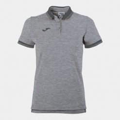 Koszulka polo do tenisa damska Joma Bali II. Szare koszulki polo Joma, l, bez wzorów, bez kołnierzyka, bez ramiączek. W wyprzedaży za 148.50 zł.