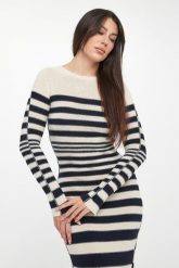 Sukienka midi w paski TWINSET. Sukienki Twinset Milano, s, bez wzorów, bez kołnierzyka, bez ramiączek, midi. Za 1,129.00 zł.