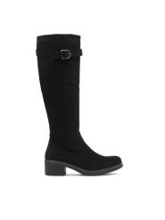 Clara Barson Kozaki FREYDIS WS61830-12 Czarny. Czarne kozaki Clara Barson, z tworzywa sztucznego, bez obcasa, na słupku, bez zapięcia. Za 179.99 zł.