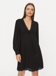 Liu Jo Sukienka codzienna MF3422 T0414 Czarny Regular Fit. Czarne sukienki Liu Jo, na co dzień, bez wzorów, z syntetyku, bez kołnierzyka, bez ramiączek, proste. Za 299.99 zł.