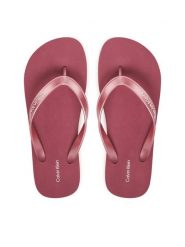 Calvin Klein Japonki Flatform Flip Flop Met Tpu HW0HW03120 Różowy. Czerwone klapki Calvin Klein, bez wzorów, z syntetyku, bez obcasa. Za 189.99 zł.