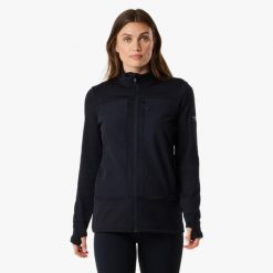 Bluza polarowa Wędrówki damska Swedemount Trondheim Wind Mid Layer Full Zip. Czarne bluzy SWEDEMOUNT, na zimę, bez wzorów, z polaru, bez kaptura. W wyprzedaży za 222.00 zł.