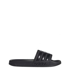 Klapki basenowe Adilette Shower Slides. Czarne klapki Adidas, bez wzorów, bez obcasa. Za 119.00 zł.