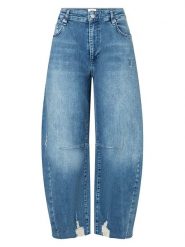 MAC Dżinsy "Dakota" - Comfort fit - w kolorze niebieskim rozmiar: 44. Niebieskie jeansy MAC, z aplikacjami, z podwyższonym stanem. Za 344.54 zł.