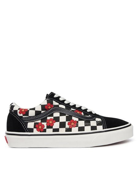 Vans Tenisówki Old Skool VN00113FBZW1 Czarny. Czarne trampki Vans, bez wzorów, ze skóry, bez zapięcia. Za 399.99 zł.