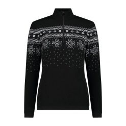 Golf damska turystyczne CMP 7H96401. Czarne golfy CMP, l, bez wzorów, bez ramiączek. Za 655.30 zł.