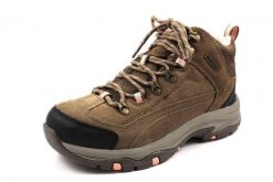 Buty trekkingowe damskie Skechers Trego Alpine Trail. Brązowe trekkingi Skechers, z materiału, trekkingowe. Za 439.99 zł.