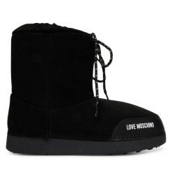 Śniegowce LOVE MOSCHINO. Czarne trapery i śniegowce Love Moschino. Za 709.99 zł.