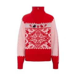 Sweter damski Kari Traa Saga. Brązowe swetry Kari Traa, bez wzorów, bez ramiączek. Za 690.00 zł.