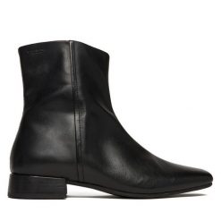 Botki Vagabond Shoemakers. Czarne botki Vagabond Shoemakers, bez wzorów, bez obcasa, na płaskiej podeszwie, bez zapięcia. Za 609.99 zł.