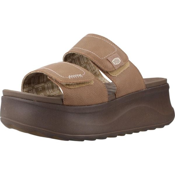 Sandały HEY DUDE DELRAY SLIDE CLASSIC Jasnobrązowy. Brązowe sandały PRO BRANDS, bez wzorów, z syntetyku, bez obcasa, bez zapięcia. Za 318.41 zł.