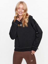 New Balance Bluza Essentials French Terry Hoodie WT33512 Czarny Regular Fit. Czarne bluzy New Balance, m, bez wzorów, z bawełny, bez kaptura. Za 249.99 zł.