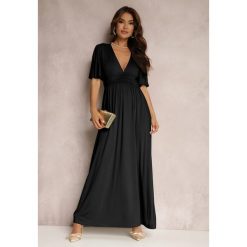 Czarna Sukienka Delsarte. Czarne sukienki Renee, na wesele, l, bez wzorów, eleganckie, bez kołnierzyka, bez ramiączek, maxi, plisowane. Za 144.99 zł.