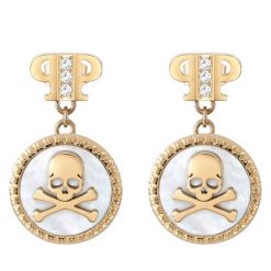 Kolczyki PHILIPP PLEIN. Żółte kolczyki Philipp Plein, złote. Za 559.99 zł.