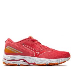 Buty do biegania Mizuno. Czerwone obuwie sportowe Mizuno, bez zapięcia, do biegania. Za 319.99 zł.