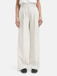 Smith & Soul Spodnie w kolorze kremowym rozmiar: XL. Brązowe spodnie materiałowe Smith & Soul, xl, bez wzorów, z materiału, z podwyższonym stanem. Za 195.99 zł.