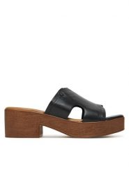 Lasocki Klapki WI16-2356-01 Czarny. Czarne klapki Lasocki, bez wzorów, ze skóry, bez obcasa. Za 159.99 zł.