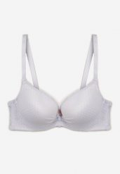 Biały Push-Up Biustonosz Koronkowy na Regulowanych Ramiączkach Lunetia. Białe biustonosze Renee, bez wzorów, z koronki. Za 34.99 zł.