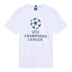 Koszulka UEFA Champions League. Białe bluzki CHAMPIONS LEAGUE, m, bez wzorów, z bawełny, sportowe, bez kołnierzyka, bez ramiączek. Za 139.99 zł.