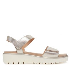 Sandały Ara. Białe sandały Ara, bez wzorów, bez obcasa, na koturnie, bez zapięcia. Za 279.99 zł.