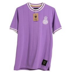 Bawełniana koszulka Football Town Corona Real Purple. Fioletowe bluzki FOOTBALL TOWN, xl, bez wzorów, z bawełny, sportowe, bez kołnierzyka, bez ramiączek. W wyprzedaży za 179.00 zł.