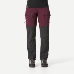 Spodnie trekkingowe damskie Forclaz MT900. Czarne spodnie sportowe SIMOND, l, bez wzorów, z elastanu, trekkingowe. Za 299.99 zł.