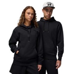 Bluza z kapturem Air Jordan Flight Fleece Hoodie FV7247-010. Czarne bluzy Jordan, bez wzorów, z kapturem. Za 430.10 zł.