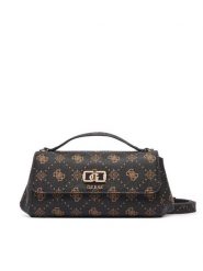Guess Torebka Emelie Logo HWGP99 28190 Brązowy ciemny. Brązowe torebki klasyczne Guess, z aplikacjami, ze skóry, bez dodatków. Za 584.99 zł.