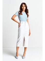 Rich & Royal Spódnica w kolorze białym rozmiar: W26. Białe spódnice Rich & Royal, bez wzorów, midi. Za 245.95 zł.