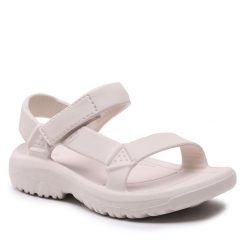 Sandały Teva. Brązowe sandały Teva, bez wzorów, sportowe, bez obcasa, bez zapięcia. Za 179.99 zł.