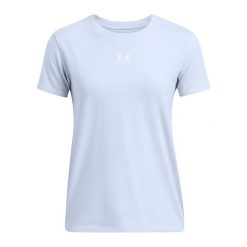 Koszulka damska Under Armour Rival Core. Niebieskie koszulki sportowe Under Armour, bez wzorów, bez ramiączek. Za 89.99 zł.