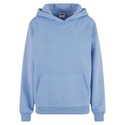 Bluza Z Kapturem Damska Puszysta. Niebieskie bluzy Urban Classics, bez wzorów, z kapturem. Za 147.99 zł.