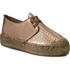 Espadryle EVA MINGE - Marcela 1C 17MJ1372156ES 750. Żółte espadryle Eva Minge, bez wzorów, ze skóry ekologicznej, bez obcasa, na płaskiej podeszwie, bez zapięcia. W wyprzedaży za 149.00 zł.