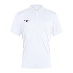 Koszulka T-Shirt damski Speedo Club Dry Polo. Białe koszulki polo Speedo, bez wzorów, bez ramiączek. Za 92.24 zł.