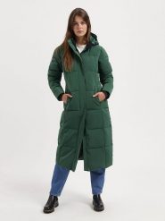 TRAVELIN' Płaszcz pikowany "Freya" w kolorze zielonym rozmiar: XL. Zielone płaszcze Travelin', xl, bez wzorów, bez kaptura. Za 565.65 zł.