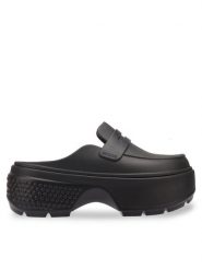 Crocs Klapki Stomp Loafer Clog 209937 Czarny. Czarne klapki Crocs, bez wzorów, z tworzywa sztucznego, bez obcasa. Za 239.99 zł.