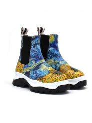 Goby Sztyblety w kolorze niebiesko-żółtym rozmiar: 37. Niebieskie obuwie sportowe Goby, bez zapięcia. Za 347.99 zł.