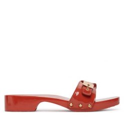 Klapki Scholl. Brązowe klapki Scholl, bez wzorów, bez obcasa. Za 759.99 zł.